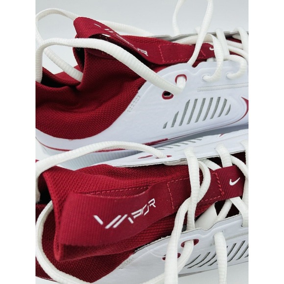 Nike Vapor Edge Pro 360 2 TB Mid White Team Crimson FJ1581-160 Men’s Size 12 - Picture 10 of 12